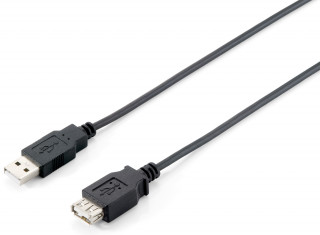 Equip Kábel - 128850 (USB2.0, A-A hosszabbítókábel, apa/anya, duplán árnyékolt, 1,8m) PC