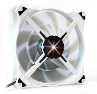 COOLER Zalman 140mm High-end CASE FAN ZM-DF14RL Dual blade, 3 Phase RPM, C button Fehér, Piros LED PC