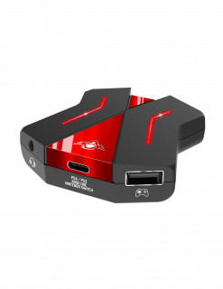 Spirit of Gamer Egér/Billentyűzet adapter konzolokhoz - SOG-CONV2 (Audio, 3x USB-A, 2x USB-C, Nintendo/PS4/PS3/Xbox One) 