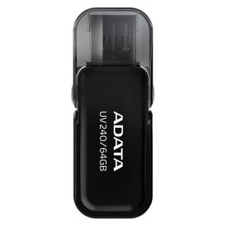 Pendrive 64GB Adata UV240 metal USB2.0 Fekete PC