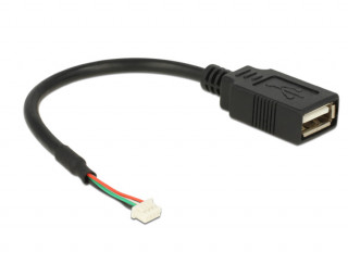 Delock Cable USB 2.0 pin header female 1.25 mm 4 pin > USB 2.0 Type-A female 15 cm PC