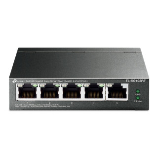 TP-LINK TL-SG105PE 5-Port Gigabit EasySmart Switch with 4-Port PoE+ PC