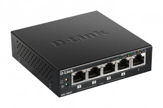 D-Link 5-Port 10/100/1000Mbps Gigabit PoE+ Switch, 60W power budget 
