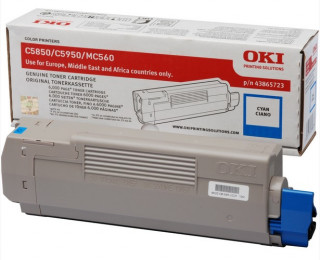 OKI 43865723 (C5850/C5950) - Ciánkék PC