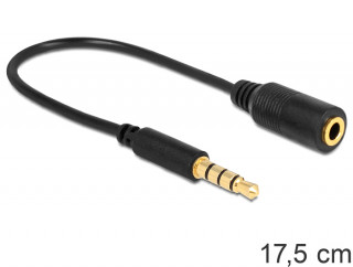 DeLock Cable Stereo jack 3.5 mm 4 pin > Stereo plug 3.5 mm 4 pin (changes the pin assignment) PC