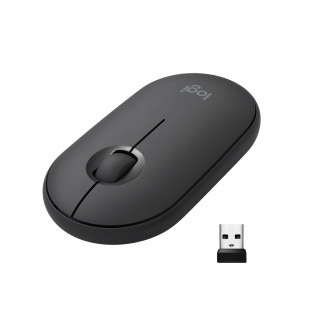 Logitech Pebble M350 Graphite wless BT egér PC