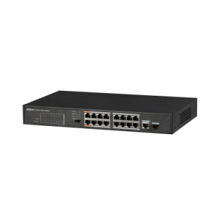 Dahua PFS3117-16ET-135 16x 10/100(HighPoE(1,2)/PoE/PoE+ 135W)+1x gigabit/SFP combo uplink PoE switch PC