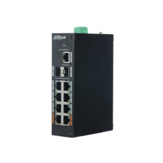 Dahua PFS3211-8GT-120 2x gigabit(HighPoE/PoE+/PoE)+6x gigabit(PoE+/PoE)+1x gigabit, 2x SFP uplink, 120W PoE switc PC