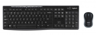 KBM Logitech MK270 (DE, Vez.nélküli) - Fekete PC