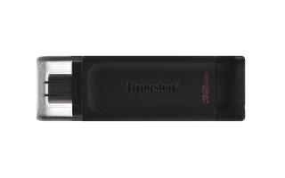 Kingston Technology DataTraveler 70 USB flash meghajtó 32 GB USB C-típus 3.2 Gen 1 (3.1 Gen 1) Fekete 