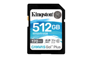 Kingston Technology Canvas Go! Plus memóriakártya 512 GB SD Class 10 UHS-I 