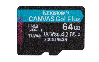 Kingston Technology Canvas Go! Plus memóriakártya 64 GB MicroSD Class 10 UHS-I 