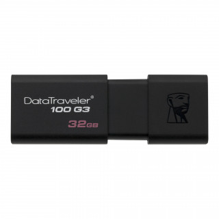 Kingston Technology DataTraveler 100 G3 USB flash meghajtó 32 GB USB A típus 3.2 Gen 1 (3.1 Gen 1) Fekete PC