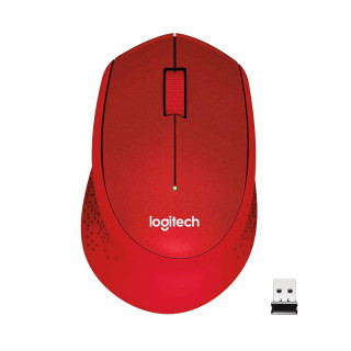 MOUSEW Logitech M330 Silent Plus [Vez.nélküli] - Piros PC