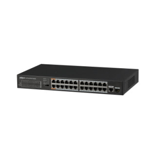 Dahua PFS3125-24ET-190 24x 10/100(HighPoE(1,2)/PoE/PoE+ 190W)+1x gigabit/SFP combo uplink PoE switch PC