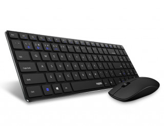 Rapoo 9300M Multi-mode Wireless Keyboard & Mouse Black PC