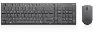 KBM LENOVO Professional Ultraslim Wireless Combo Keyboard and Mouse- magyar 