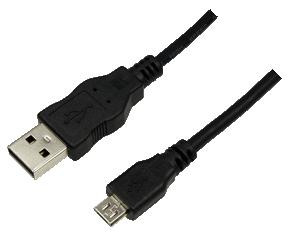 Logilink USB2.0 A - MicroUSB-B kábel 3m 