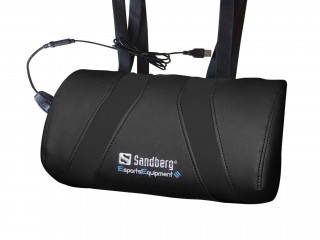 GSZEK Sandberg Gamer Masszázs Párna - USB Massage Pillow (USB, másszázs funkció, 2 sebesség fokozat, fekete) PC