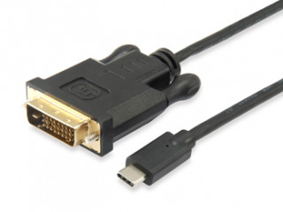 Equip USB-C -> DVI-D apa/apa 1.8m - Fekete PC