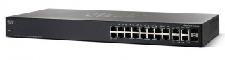 Cisco SG350-20 16port GbE LAN 2x Gigabit SFP 2x SFP/RJ45 Combo port L3 menedzselhető switch PC