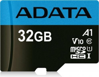 ADATA 32GB SD micro Premier (SDHC Class 10 UHS-I) (AUSDH32GUICL10A1-RA1) memória kártya adapterrel 