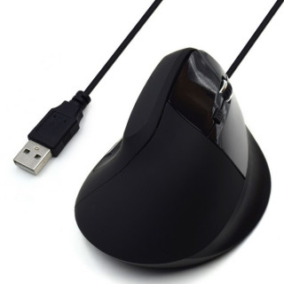 Ewent EW3157 Vertical Ergonomic mouse Black PC