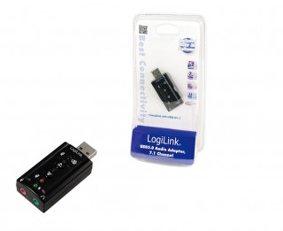 LogiLink UA0078 USB 2.0 külső hangkártya 7.1 csatornás PC