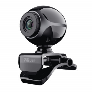 Trust Exis 640x480 mikrofonos fekete webkamera 