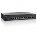 Cisco SG350-10 8port GbE LAN 2x SFP/RJ45 Combo port L3 menedzselhető switch thumbnail