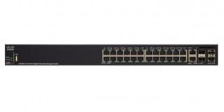 Cisco SG350X-24P 24-Port Gigabit PoE Stackable Managed Switch PC