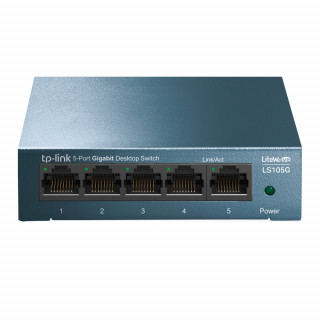 TP-Link LS105G LiteWave 5-Port Gigabit Desktop Switch, 5 Gigabit RJ45 Ports 