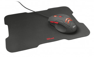 Trust Ziva Gaming + Mousepad [USB] - Fekete PC