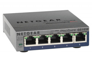 Netgear ProSAFE Plus GS105PE 5-Port Gigabit Smart (2xPoE) PC