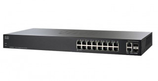 Cisco SG250-18 16port GbE LAN 2x GbE SFP Smart menedzselhető switch PC