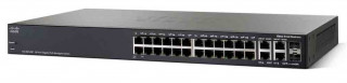 Cisco SG350-28 24port GbE LAN 2x Gigabit SFP 2x SFP/RJ45 Combo port L3 menedzselhető switch PC