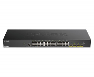 D-Link Switch - DGS-1250-28X - 24xGbitLAN, 4SFP+, Fan, Console Port, L3 Lite, Rackmountable, Smart Manage... PC