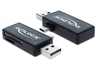 Delock 91731 Delock micro USB /USB A OTG kártyaolvasó 
