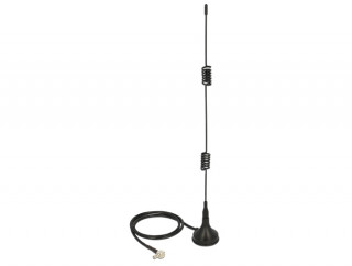 ADA Delock 12480 TS-9 plug 2-3dBi mindenirányú mágneses talpú fix LTE antenna - Fekete PC