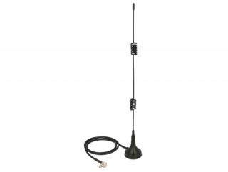 ADA Delock 12480 TS-9 plug 2-3dBi mindenirányú mágneses talpú fix LTE antenna - Fekete 