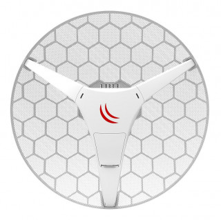 MikroTik RBLHG-5HPnD 24.5dBi 5GHz antenna, Dual Chain High Power 802.11an wireless, 1xLAN, POE, L3 PC