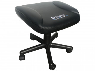 GSZEK Sandberg Gamer Lábtartó - Gaming Foot Stool (Állítható magasság: 37-45 cm, Class4 gázrugó, PU bőr, fekete) PC