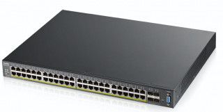 ZyXEL XGS2210-52HP 48port GbE PoE LAN 4port 10GbE SFP+ L2+ menedzselhető switch PC