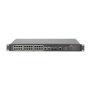 Dahua PFS4226-24ET-360 24x 10/100(HighPoE(1,2)/PoE/PoE+ 360W)+2x gigabit/SFP combo uplink menedzselhető P... PC