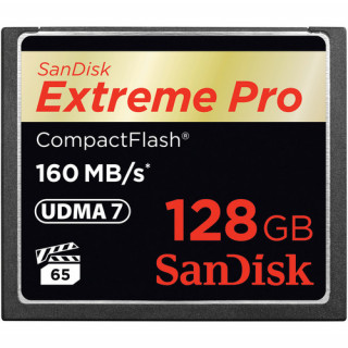 Sandisk CF Extreme Pro Kártya 128GB, 160MB/S 