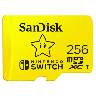 SANDISK microSDXC KÁRTYA NINTENDO SWITCH 256GB, 100MB/s, U3, C10, A1, UHS-1 