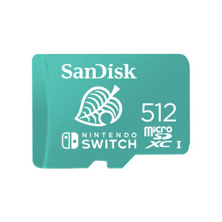 Sandisk microSDXC Kártya Nintendo Switch 512GB, 100MB/s, U3, C10, A1, UHS-1 PC