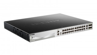 D-Link xStack 24X1000BASE-T, 2X10GBASE-T, 4XSFP+ Layer 3 Stackable  PoE (370W) PC