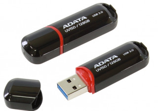 ADATA memory USB UV150 128GB USB 3.1 black retail PC
