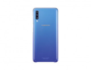 Samsung A705 Galaxy A70 Gradation Cover, gyári színátmenetes tok, ibolya, EF-AA705CV 